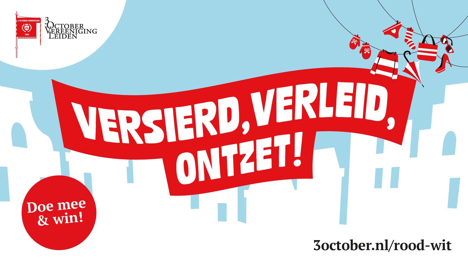 Doe mee met de rood-witte wedstrijden en vier 450 jaar 3 October 