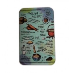Koelkastmagneet, hutspot-recept