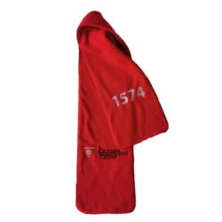 Sjaal, rood en zware kwaliteit fleece