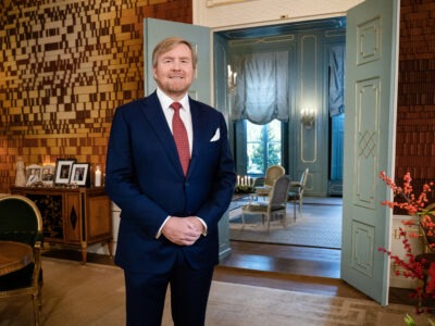 Koning bij viering 450 jaar Leidens Ontzet 